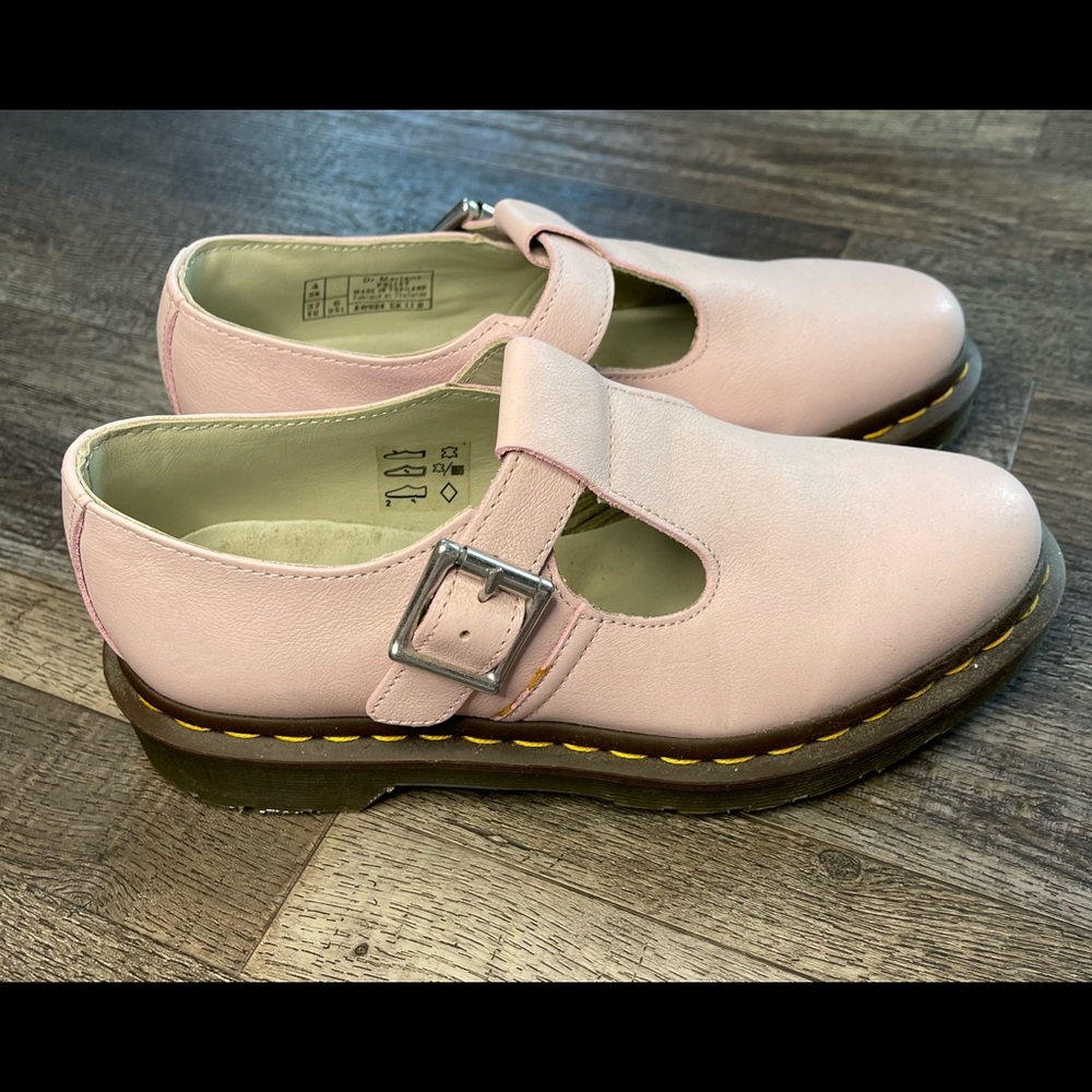 Dr. Martens Pink Polley T-Bar Mary Jane